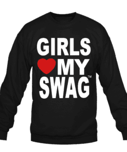 Alternative view of Sweat-shirt girl love my swag