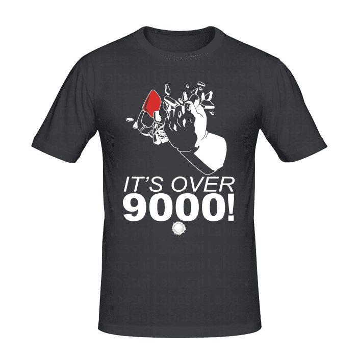 T-shirt Vegeta - It's Over 9000! tee shirt anime, manga, t-shirt manga personnalisé tunisie, impression sur t-shirt, broderie, sérigraphie, impression numérique sur textile, impression t-shirt, promotion