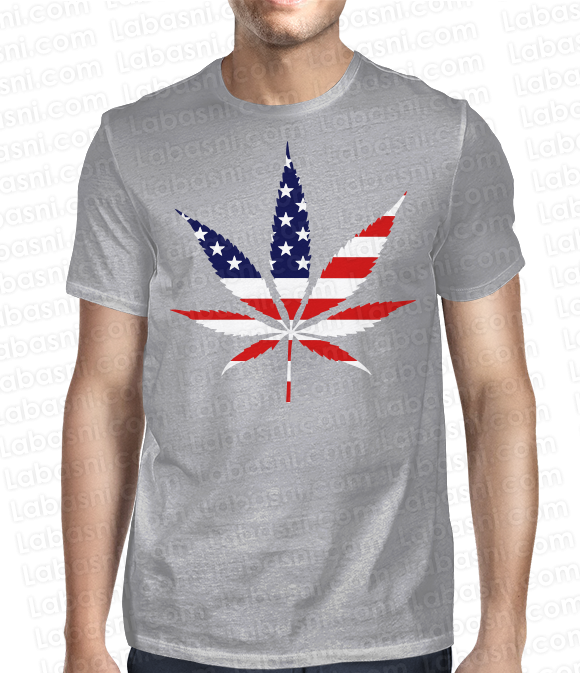 t-shirt swag marijuanas couleur gris chin u00e9
