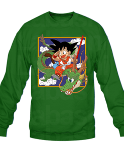 Sweat-shirt Kid Goku and Shenron - Dragon Ball