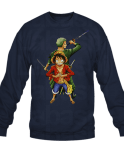 Sweat-shirt one piece roronoa zoro monkey d luffy