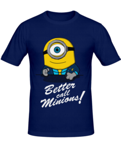 T-shirt Better Call Minions, t-shirt série télé personnalisé tunisie, impression sur t-shirt, broderie, sérigraphie, impression numérique sur t-shirt