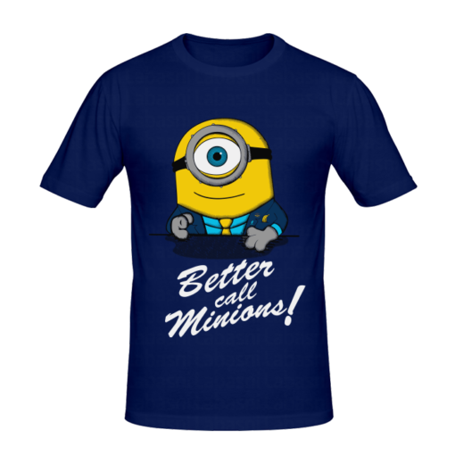 T-shirt Better Call Minions, t-shirt série télé personnalisé tunisie, impression sur t-shirt, broderie, sérigraphie, impression numérique sur t-shirt