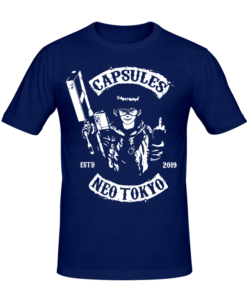 T-shirt Capsules neo tokyo, tee shirt anime, manga, t-shirt manga personnalisé tunisie, impression sur t-shirt, broderie, sérigraphie, impression numérique sur textile, impression t-shirt