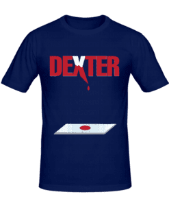 T-shirt Dexter1 , t-shirt série télé personnalisé tunisie, impression sur t-shirt, broderie, sérigraphie, impression numérique sur t-shirt