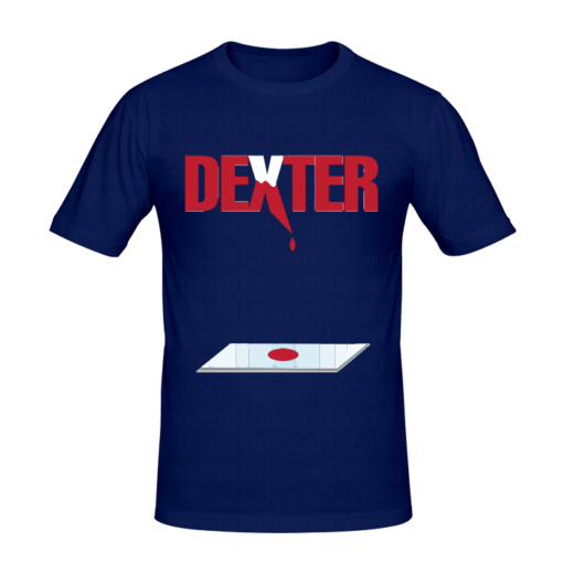 T-shirt Dexter1 , t-shirt série télé personnalisé tunisie, impression sur t-shirt, broderie, sérigraphie, impression numérique sur t-shirt