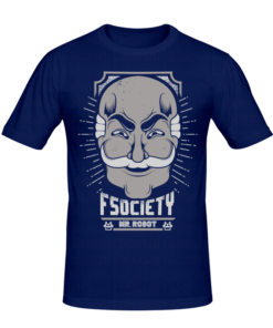 T-shirt FSOCIETY mr robot , t-shirt série télé personnalisé tunisie, impression sur t-shirt, broderie, sérigraphie, impression numérique sur t-shirt