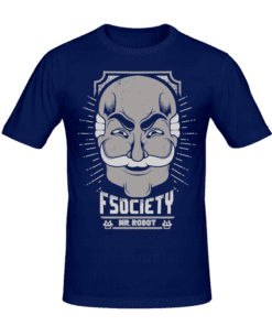 T-shirt FSOCIETY mr robot , t-shirt série télé personnalisé tunisie, impression sur t-shirt, broderie, sérigraphie, impression numérique sur t-shirt