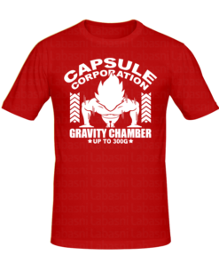 T-shirt Gravity Chamber, tee shirt anime, manga, t-shirt manga personnalisé tunisie, impression sur t-shirt, broderie, sérigraphie, impression numérique sur textile, impression t-shirt