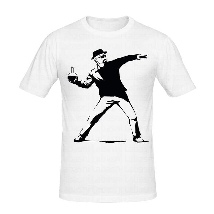 Sérigraphie Impression Sur Chandail T-shirt Heisenbanksy