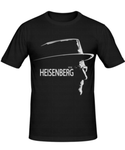 T-shirt Heisenberg, t-shirt série télé personnalisé tunisie, impression sur t-shirt, broderie, sérigraphie, impression numérique sur t-shirt