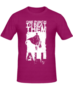 T-shirt Just one punch tee shirt anime, manga, t-shirt manga personnalisé tunisie, impression sur t-shirt, broderie, sérigraphie, impression numérique sur textile, impression t-shirt