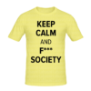 T-shirt Keep calm and f society, t-shirt série télé personnalisé tunisie, impression sur t-shirt, broderie, sérigraphie, impression numérique sur t-shirt