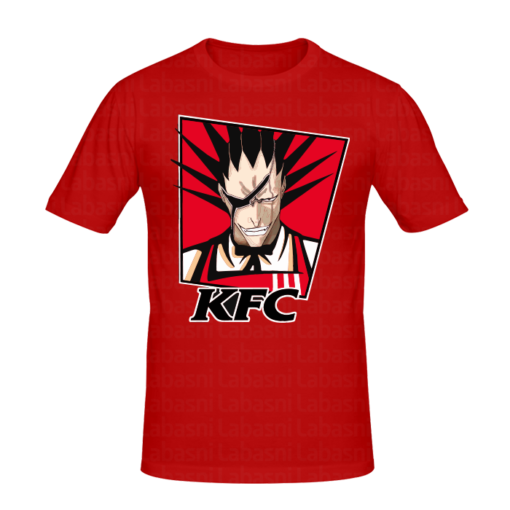 T-shirt Kenpachi Fried Chicken, tee shirt anime, manga, t-shirt manga personnalisé tunisie, impression sur t-shirt, broderie, sérigraphie, impression numérique sur textile, impression t-shirt