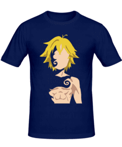 T-shirt Meliodas tee shirt anime, manga, t-shirt manga personnalisé tunisie, impression sur t-shirt, broderie, sérigraphie, impression numérique sur textile, impression t-shirt, promotion t-shirt