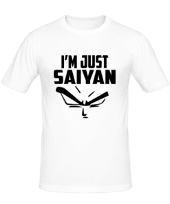 T-shirt Saiyan Forever, shirt anime, manga, t-shirt manga personnalisé tunisie, impression sur t-shirt, broderie, sérigraphie, impression numérique sur textile, impression t-shirt, promotion t-shirt