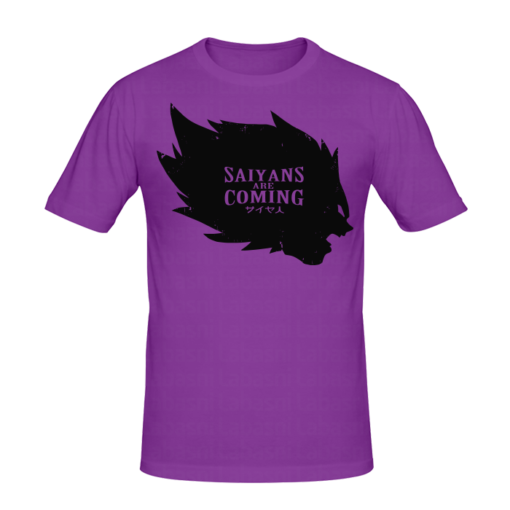 T-shirt Saiyans Coming tee shirt anime, manga, t-shirt manga personnalisé tunisie, impression sur t-shirt, broderie, sérigraphie, impression numérique sur textile, impression t-shirt, promotion t-shirt