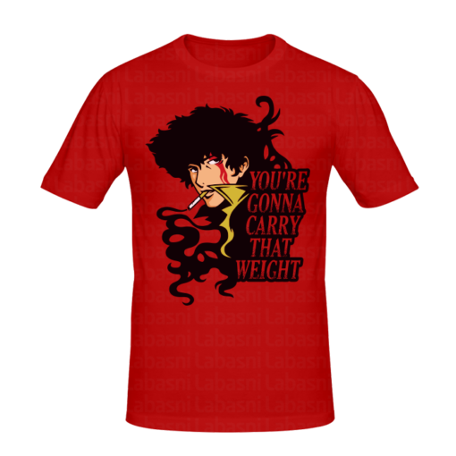T-shirt SpaceCowboy tee shirt anime, manga, t-shirt manga personnalisé tunisie, impression sur t-shirt, broderie, sérigraphie, impression numérique sur textile, impression t-shirt, promotion t-shirt