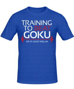 T-shirt Training to beat Goku - Krillin tee shirt anime, manga, t-shirt manga personnalisé tunisie, impression sur t-shirt, broderie, sérigraphie, impression numérique sur textile, impression t-shirt, promo