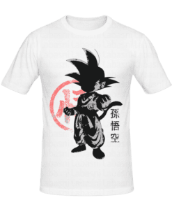 T-shirt small saiyan , tee shirt anime, manga, t-shirt manga personnalisé tunisie, impression sur t-shirt, broderie, sérigraphie, impression numérique sur textile, impression t-shirt, promotion t-shir