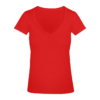 Créez en ligne votre T-shirt col v bateau pour femme personnalisé avec votre photo, texte ou motif, impression numérique, transfert et sérigraphie