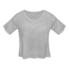 Créez en ligne votre T-shirt cropped large pour femme personnalisé avec votre photo, texte ou motif, impression numérique, transfert et sérigraphie