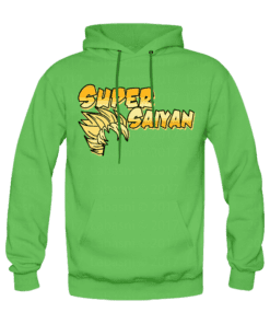 Sweat-shirt Super Saiyan, sweat-shirts anime manga en tunisie, sweats à capuche personnalisés anime manga, sweats personnalisés en tunisie !