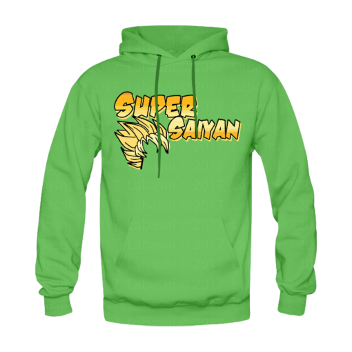 Sweat-shirt Super Saiyan, sweat-shirts anime manga en tunisie, sweats à capuche personnalisés anime manga, sweats personnalisés en tunisie !
