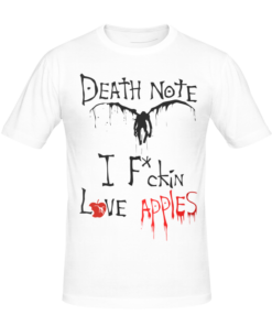 T-shirt apple of death, T-shirt manga et anime en tunisie, tee shirts personnalisés manga et anime, t-shirts personnalisés en tunisie
