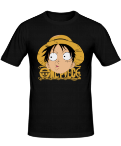 T-shirt Luffy one piéce, T-shirt manga et anime en tunisie, tee shirts personnalisés manga et anime, t-shirts personnalisés en tunisie