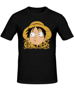 T-shirt Luffy one piéce, T-shirt manga et anime en tunisie, tee shirts personnalisés manga et anime, t-shirts personnalisés en tunisie