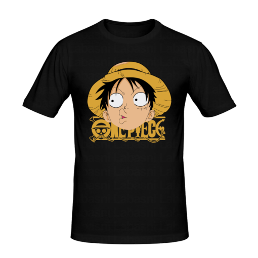 T-shirt Luffy one piéce, T-shirt manga et anime en tunisie, tee shirts personnalisés manga et anime, t-shirts personnalisés en tunisie