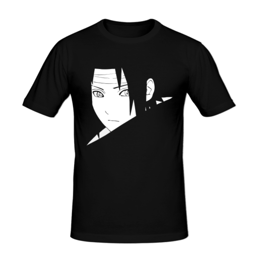 T-shirt Sasuke Uchiha, T-shirt manga et anime en tunisie, tee shirts personnalisés manga et anime, t-shirts personnalisés en tunisie