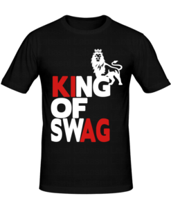 T-shirt king of swag, T-shirt swag et hisper en tunisie, tee shirts personnalisés swag et hisper, t-shirts personnalisés en tunisie