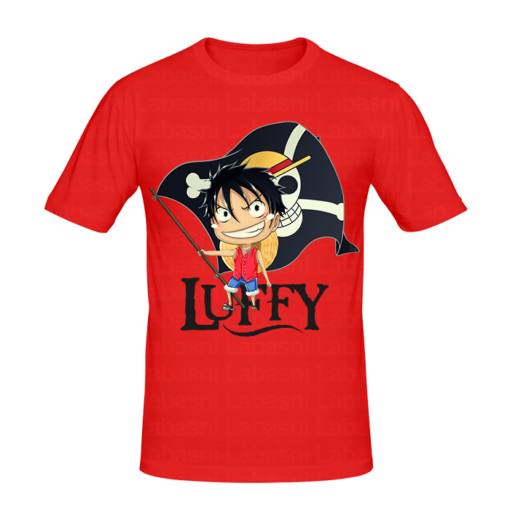 T-shirt luffy, T-shirt manga et anime en tunisie, tee shirts personnalisés manga et anime, t-shirts personnalisés en tunisie
