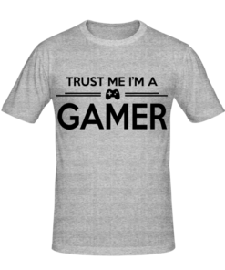 T-shirt trust me i'm a gamer, T-shirt geek & gamers en tunisie, tee shirts personnalisés geek & gamers, t-shirts personnalisés en tunisie