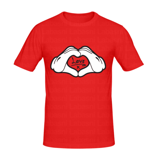 T-shirt Mickey hands love, T-shirt swag et hisper en tunisie, tee shirts personnalisés swag et hisper, t-shirts personnalisés en tunisie
