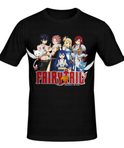 T-shirt fairy tail, T-shirt manga et anime en tunisie, tee shirts personnalisés manga et anime, t-shirts personnalisés en tunisie