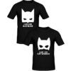 T-shirts couples Batman et catwoman , T-shirt couples en tunisie, tee shirts personnalisés pour amoureux, t-shirts personnalisés en tunisie