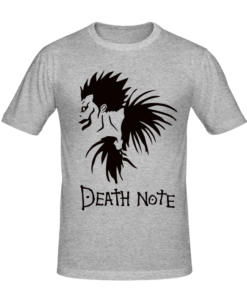 T-shirt death note, T-shirt manga et anime en tunisie, tee shirts personnalisés manga et anime, t-shirts personnalisés en tunisie