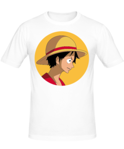 T-shirt One Piece Luffy, T-shirt manga et anime en tunisie, tee shirts personnalisés manga et anime, t-shirts personnalisés en tunisie
