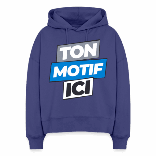 Sweat à capuche oversize unisexe