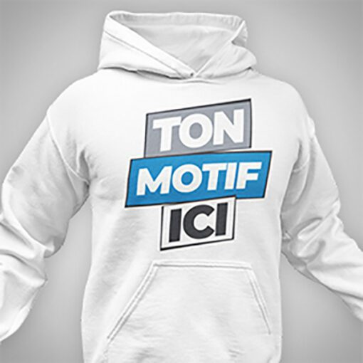 Sweat personnalisé avec logo ou prénom – Fait main en Tunisie